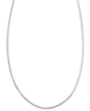 Giani Bernini Sterling Silver Necklace, 16 Square Snake Chain