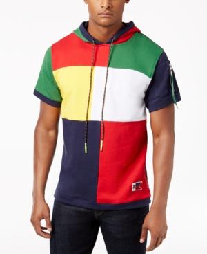 Reason Men's Colorblocked Hooded T-shirt
