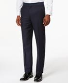 Ryan Seacrest Distinction Slim-fit Navy Textured Tuxedo Pants, Only At Macy's