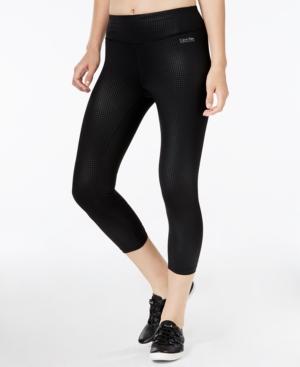 Calvin Klein Performance Embossed Print Capri Leggings