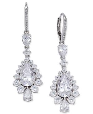 Danori Silver-tone Cubic Zirconia Bliss Pear Drop Earrings, Only At Macy's