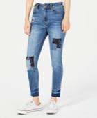 American Rag Juniors' Patchwork Skinny Jeans, Created For Macy's