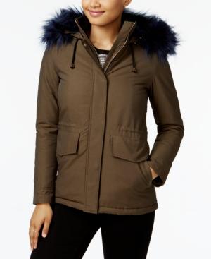 Coffeeshop Faux-fur-trim Puffer Anorak