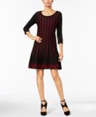 Ny Collection Fit & Flare Sweater Dress