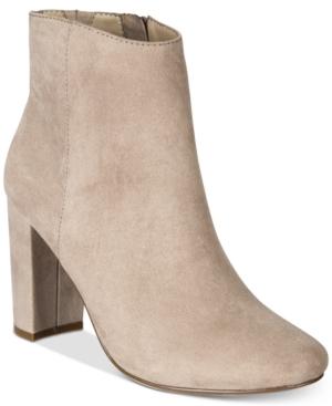 Material Girl Cambrie Block-heel Booties, Created For Macy's Women's Shoes