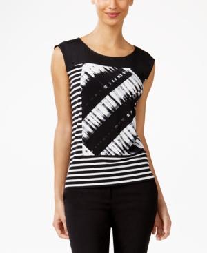 Calvin Klein Mixed-print Top