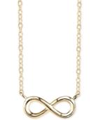 Unwritten Infinity Pendant Necklace In 14k Gold-plated Sterling Silver