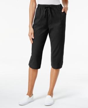Karen Scott Drawstring Capri Pants, Created For Macy's