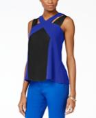 Thalia Sodi Colorblocked Cutout Top, Only At Macy's