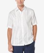 Cubavera Men's Tonal Embroidered-panel Short-sleeve Shirt
