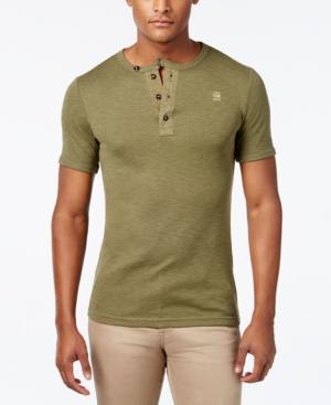 Gstar Men's Heathered Henley