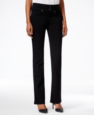 Style & Co. Petite Deep Black Wash Bootcut Jeans, Only At Macy's