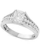 Cushella Diamond Engagement Ring (1-1/4 Ct. T.w.) In 14k White Gold