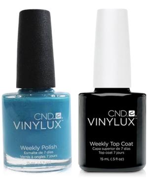 Creative Nail Design Vinylux Cerulean Sea Nail Polish & Top Coat (two Items), 0.5-oz, From Purebeauty Salon & Spa