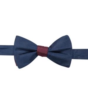 Ryan Seacrest Distinction Men's Contrast Solid Pre-tied Bow Tie, Created For Macy's