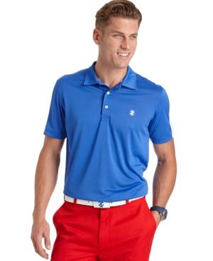 Izod Performer's Pieced Interlock And Mesh Golf Polo