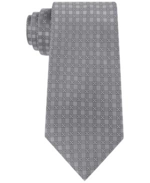 Calvin Klein Men's Four Corner Grid Tie