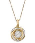 Wrapped In Love 14k Gold Diamond Knot Pendant Necklace (1/2 Ct. T.w.)