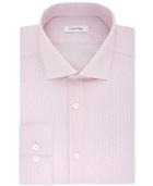 Calvin Klein Steel Men's Slim Fit Non-iron Print Dress Shirt