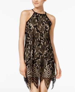 Fire Juniors' Lace Shift Dress