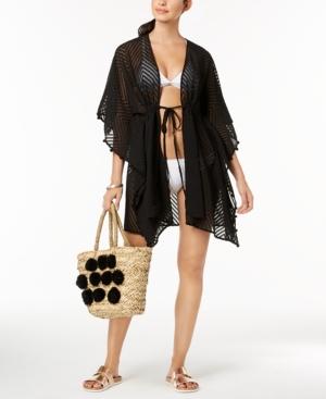 I.n.c. Sheer Jacquard Tassel Cover-up, Created For Macy's