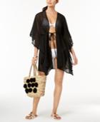 I.n.c. Sheer Jacquard Tassel Cover-up, Created For Macy's