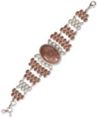 Lucky Brand Silver-tone Multi-stone Flex Bracelet