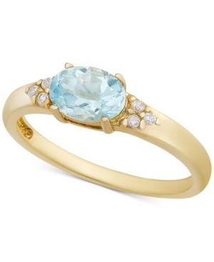 Rhodolite Garnet & Cubic Zironcia Ring In 18k Gold-plated Sterling Silver (also In Amethyst, Blue Topaz, Peridot Or Citrine)