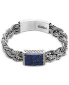 Effy Balissima Sapphire Pave Braided Bracelet (2-1/3 Ct. T.w.) In Sterling Silver And 18k Gold