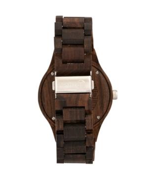 Earth Wood Cherokee Wood Bracelet Watch W/magnified Date Brown 48mm