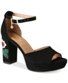 Nanette By Nanette Lepore Viola Two-piece Platform Block-heel Sandals, Only At Macy's Women's Shoes
