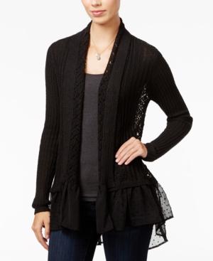 Jessica Simpson Tovelo Ruffled Open-front Cardigan