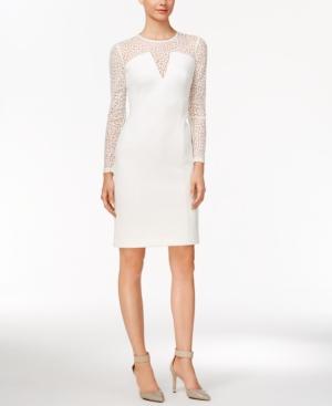 Calvin Klein Illusion Scuba Sheath Dress, Regular & Petite Sizes
