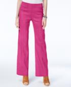 Inc International Concepts Curvy Linen-blend Wide-leg Pants, Created For Macy's