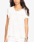 Denim & Supply Ralph Lauren Floral-embroidered Lace Top