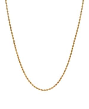 Rope Link 22 Chain Necklace (2.5mm) In 18k Gold