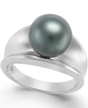 Tahitian Pearl Ring In Sterling Silver