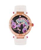 Bertha Quartz Camilla Collection White Leather Watch 38mm