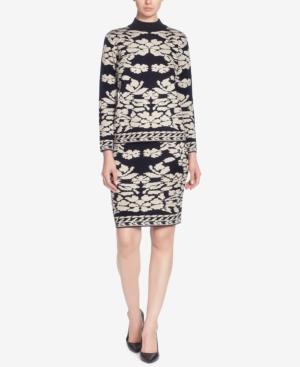 Catherine Catherine Malandrino Leland Printed Mock-neck Sweater