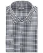 Kenneth Cole Reaction Slim-fit Performance Storm Check Dress Shirt