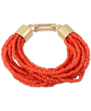 Kenneth Cole New York Gold-tone Multi-layer Beaded Bracelet