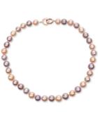 Multicolor Cultured Freshwater Pearl 21 Statement Necklace (12-14mm)