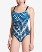 Calvin Klein Starbust Printed One-piece Swimsuit, Created For Macy's Style Women's Swimsuit