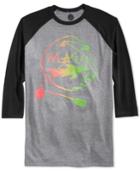 Maui And Sons Picasso Cookie Graphic-print Logo Raglan-sleeve T-shirt