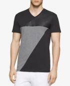 Calvin Klein Men's Pieced Colorblocked V-neck T-shirt