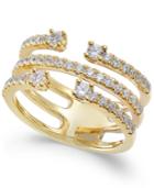 Diamond Cuff-style Statement Ring (3/4 Ct. T.w.) In 14k Gold