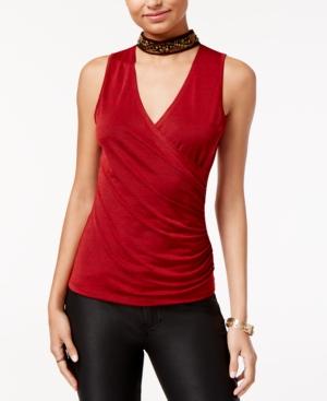 Bcx Juniors' Embellished Mock-neck Tank Top