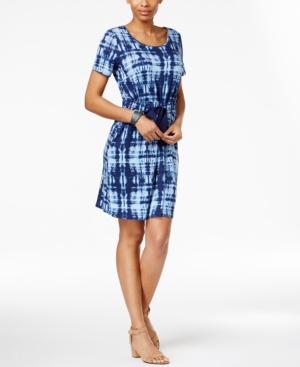 G.h. Bass & Co. Drawstring-waist Shibori Dress