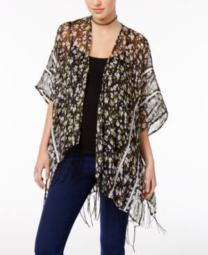 Inc International Concepts Floral And Lace Kimono, Only At Macy's