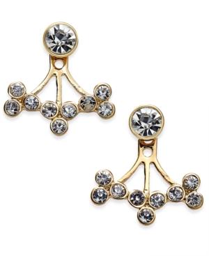 Inc International Concepts Gold-tone Crystal Ear Jacket Earrings, Only At Macy's